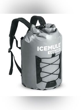 RARE NWT ICEMULE XXL 40L Backpack Cooler Gray Waterproof Insulated 24-Hour Ice